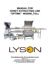 LYSON OPTIMA W20959 FULL Manual