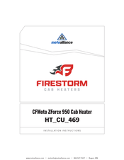 Motoalliance Firestorm HT CU 469 Installation Instructions Manual