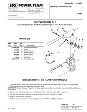 Spx Power Team FK159 Operating Instructions