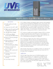 UV Resources SLX-HO-120-240 General Installation Instructions