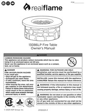 RealFlame 13086LP Owner's Manual