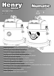 Numatic Henry wash HVW 370 Original Instructions Manual