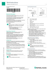 Pepperl+Fuchs LVL-A7 Brief Instructions