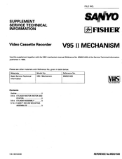 Sanyo FISHER V95 II Basic Service Technical Information