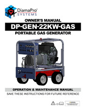 DiamaPro Systems DP-GEN-22KW-GAS Owner's Manual