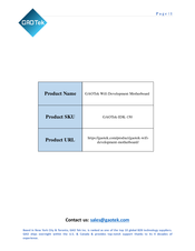 GAOTek IDK-150 Manual