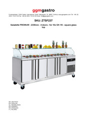 Ggm Gastro Saladette PREMIUM ZTSF237 Quick Start Manual