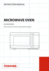Toshiba ML-EM25PABS Instruction Manual