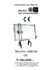 Valiani MAT-PRO 120-150 Instruction Use