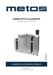 Metos 4224502 Installation And Operation Manual