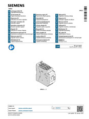 Siemens 3RV2.3 Original Operating Instructions
