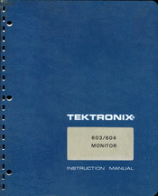 Tektronix 603 Instruction Manual