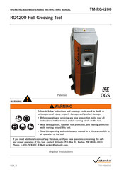 Victaulic RG4200 Operating And Maintenance Instruction Manual