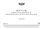 Cadillac Optiq 2025 Convenience/Personalization Manual
