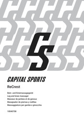 CAPITAL SPORTS ReCrest 10040708 Manual