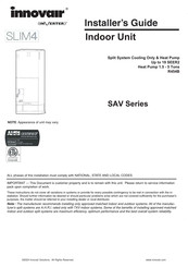 innovair SLIM4 SAV Series Installer's Manual