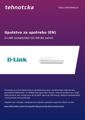 D-Link GoSwitch8G Quick Install Manual