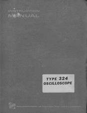 Tektronix 324 Instruction Manual