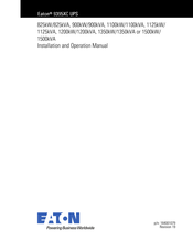 Eaton Power Xpert 9395XC-1300/1300 Installation And Operation Manual