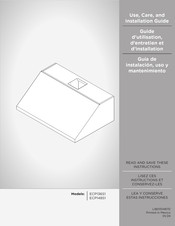 ELICA ECP136S1 Use, Care And Installation Manual