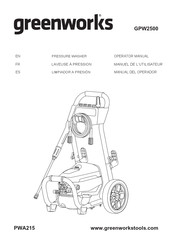 GreenWorks GPW2500 Operator's Manual