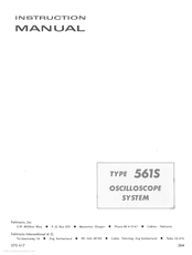 Tektronix 561S Instruction Manual