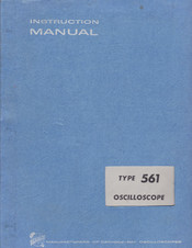 Tektronix 561 series Instruction Manual