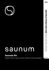 Saunum Air Instructions For Use And Installation