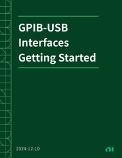 NI GPIB-USB-HS Getting Started