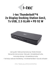 i-tec TB4DUALDPDOCKPDPRO User Manual