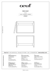 Oeuf PERCH NEST 2PNB01 Assembly Instructions Manual