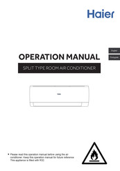 Haier AS68RDAHRA-4 Operation Manual