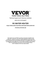 VEVOR TMRVQ-05010142 Manual