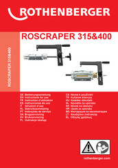 Rothenberger ROSCRAPER 400 Instructions For Use Manual