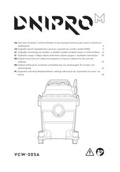 DNIPRO M VCW-20SA Original Instructions Manual