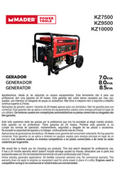MADER 9500 Manual