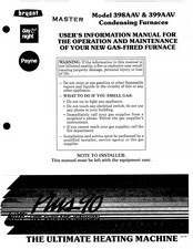 Bryant 399AAV User's Information Manual