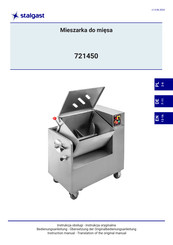 Stalgast 721450 Instruction Manual