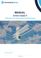 VAN DER ENDE Airmix X Manual