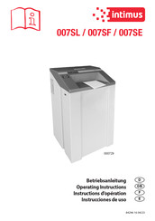 Intimus 007SL Operating Instructions Manual