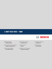 Bosch 1 687 023 454 Operating Instructions Manual