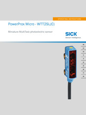 SICK PowerProx Micro-WTT2SL Operating Instructions Manual