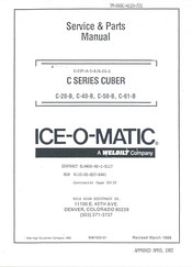 Welbilt ICE-O-MATIC C-40-B Service & Parts Manual