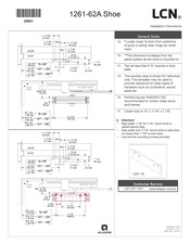 Allegion LCN Peel-N-Stick 1261 Installation Instructions Manual