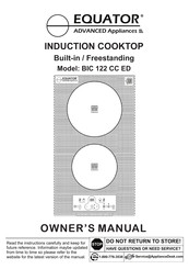 Equator BIC 122 CC ED Owner's Manual