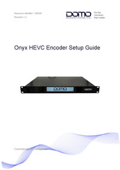 Domo ONYX-E-RACK Setup Manual