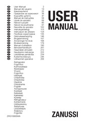 Zanussi ZRG10800WA User Manual