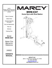 Impex MARCY MWM-8307 Owner's Manual