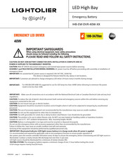 SIGNIFY LIGHTOLIER IHB-EM-DVR-40W Series Instruction Sheet