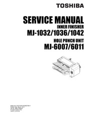 Toshiba MJ-1036 Service Manual